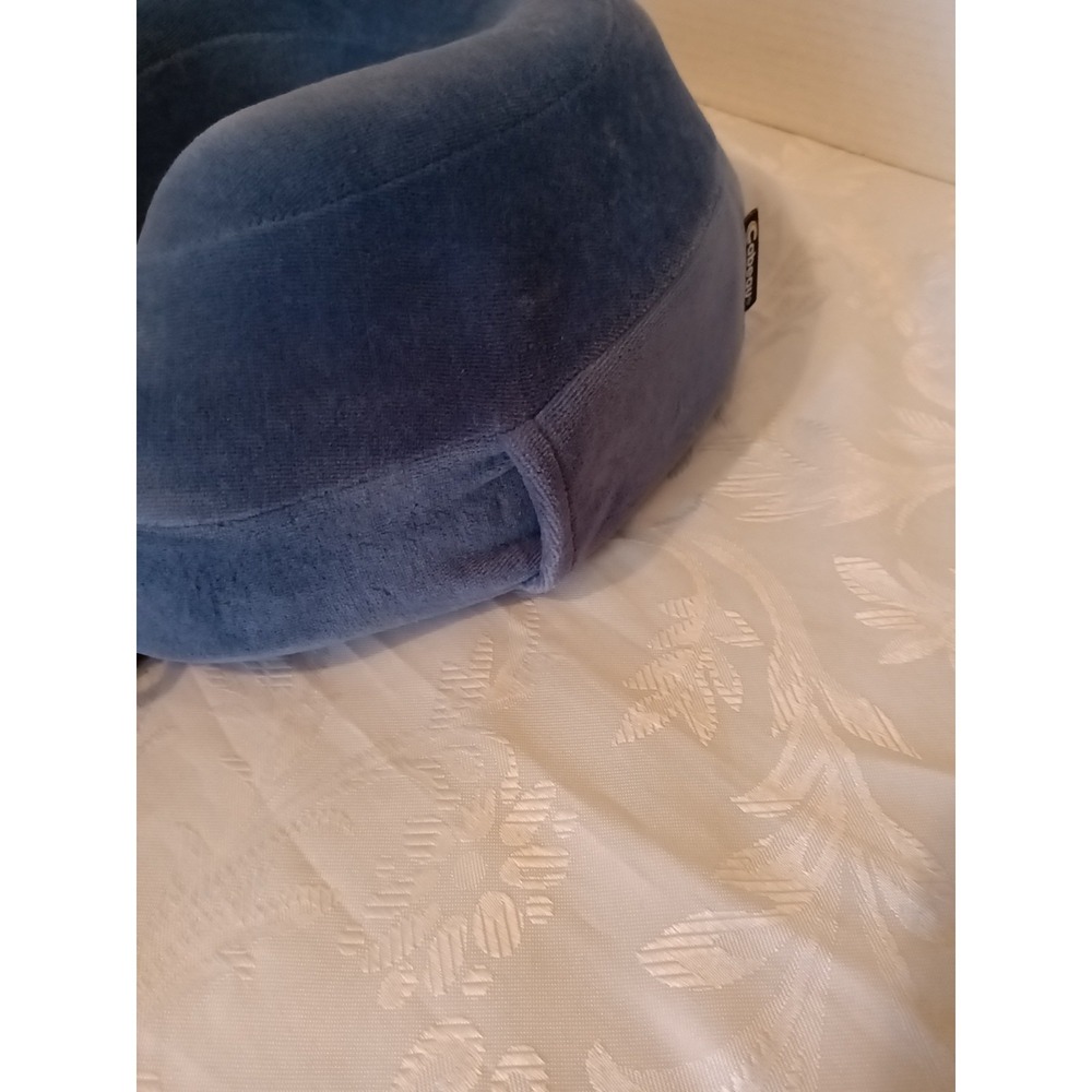 Cabeau Evolution Memory Foam Travel Pillow Neck Support Blue w/Drawstring NO BAG - Picture 3 of 8